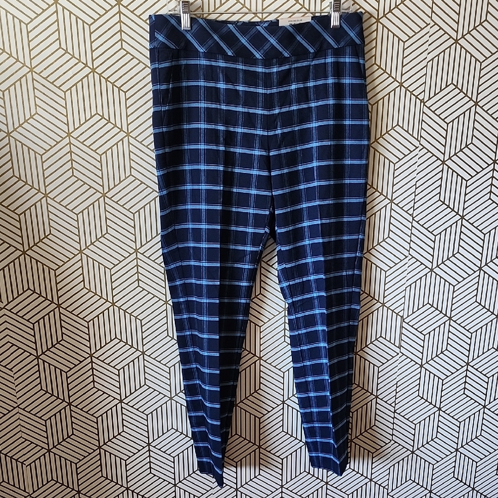 Charter Club Navy and Light Blue Plaid